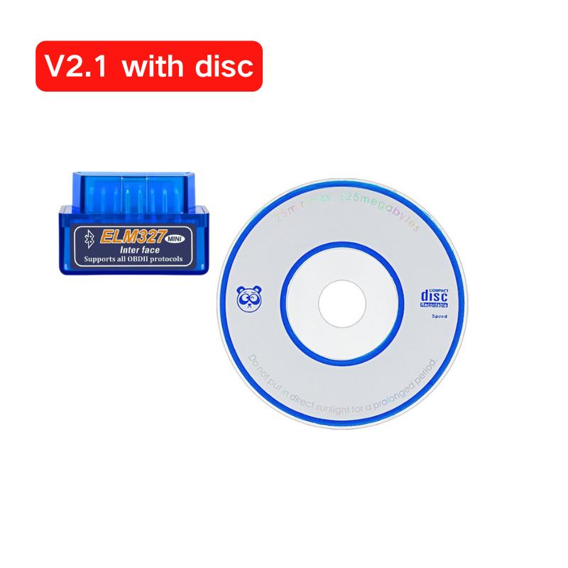 Мини ELM327 V1.5/V2.1 Bluetooth OBD2 Сканер Читатель кодов Инструменты для диагностики автомобиля Проверка двигателя Сканирование Детектор неисправностей автомобиля