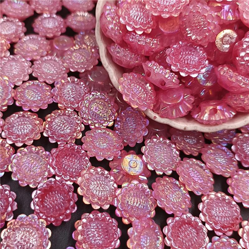 20 шт. свободные бусины с двойным отверстием AB цвета, подвески, бусины подсолнечника для изготовления ювелирных изделий, сделай сам, материал для изготовления бисера ручной работы