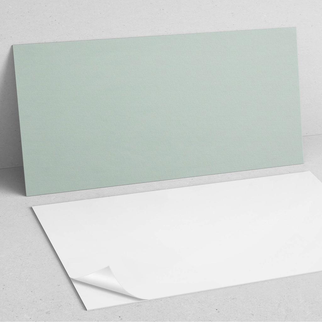 Printed Vinyl Panel - Bedroom Decoration 100x50 cm Light Green