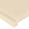 Headboard Cream 180 x 5 x 118 128 cm Fabric