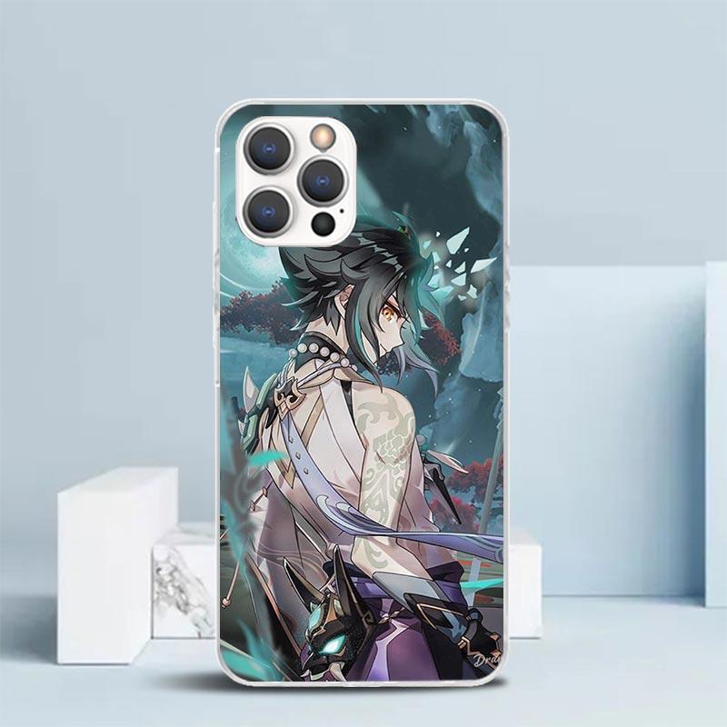 Чехол для телефона Genshin Impact Сяо Для IPhone 16 17 Air 16E 15 14 Plus 13 Mini 12 11 Pro Max 7 8 + SE 2020 Мягкая задняя крышка из ТПУ 16 17