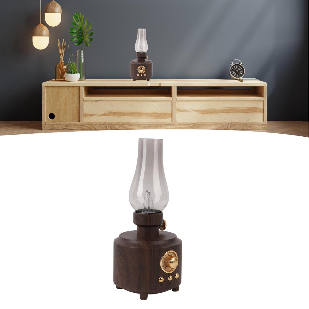 Speaker Vintage Table Lamp Support USB Memory Card Input Wireless Speaker for Bedroom Bar