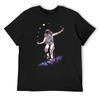 Juggling Circus Astronaut T-Shirt Oversized Summer Clothes Plain Customs Heavyweight T Shirts for Men