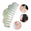 1Pc Nature Jade Comb Massage Spa Acupuncture Head Treatment Gua Sha Board HD