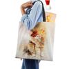 Картина кошки Женская сумка через плечо Многоразовые сумки для продуктов Складные дорожные школьные пляжные сумки CLE
