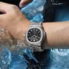 NIBOSI Brand Luxury Men Quartz Watch Waterproof Luminous Chronograph Clock Moon Phase Male Fashion Watches Man Relogio Masculino