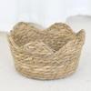 Natural Woven Straw Hanging Flower Pot Basket - Garden and Tea Room Storage Container