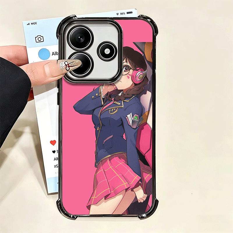 O-Overwatchs D-DVA Мягкий чехол для телефона для Xiaomi Poco X7 X8 Pro Max X6 X5 X3 F8 Ultra F7 M8 M7 M5S Redmi 15C 15A 15 14C 13C 12C 13