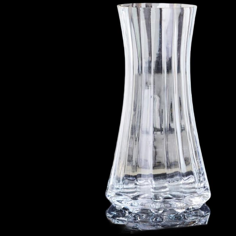 Elegant Transparent Cylindrical Glass Vase
