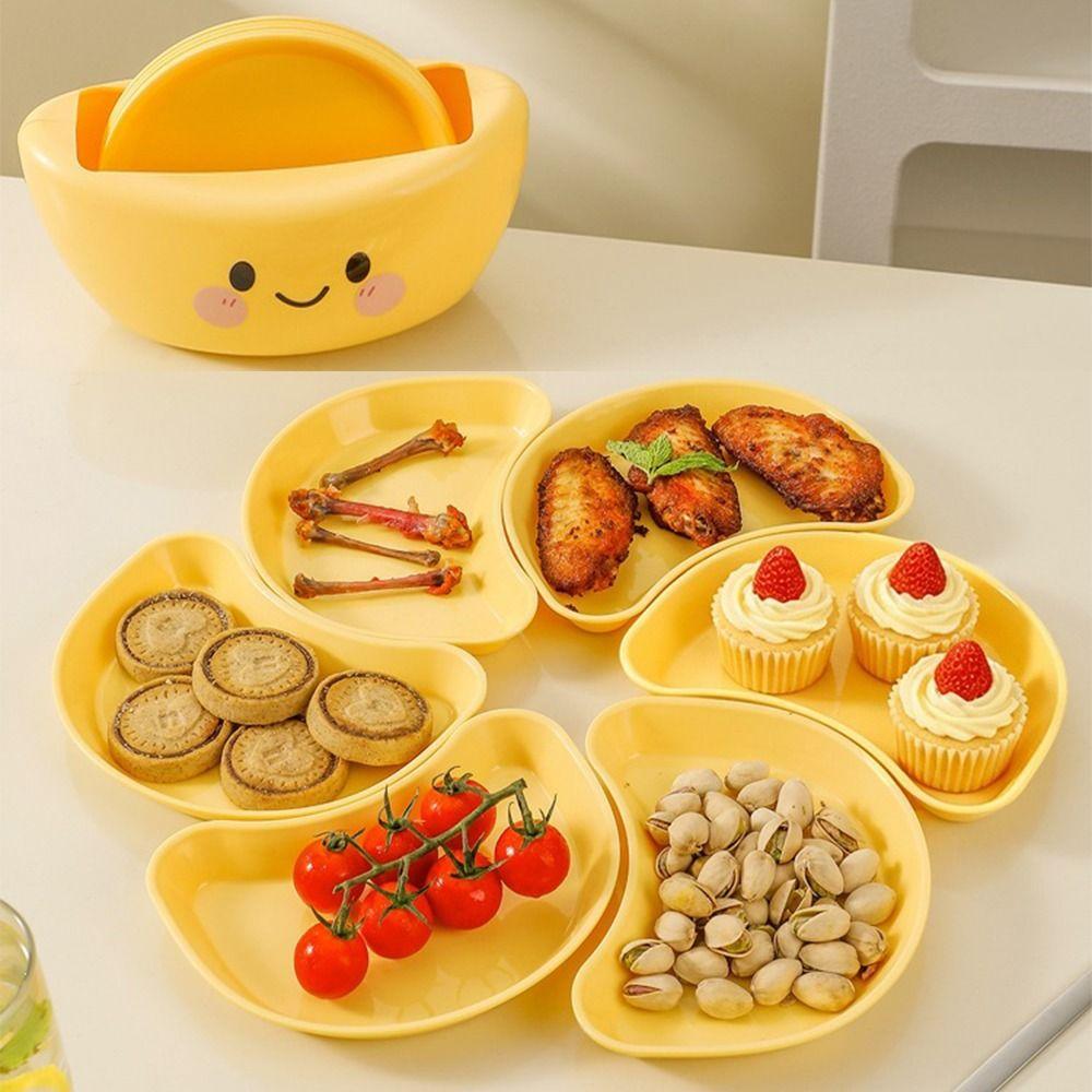 Creative Fruit Storage Tray Set Stackable Dipping Dish Kit Home Party Use