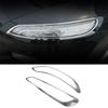 For Jeep Cherokee KL 2014 2015 2016 2017 2018 ABS Car Front Headlights Trim Cover Frame Moulding Part Decoration Accessories