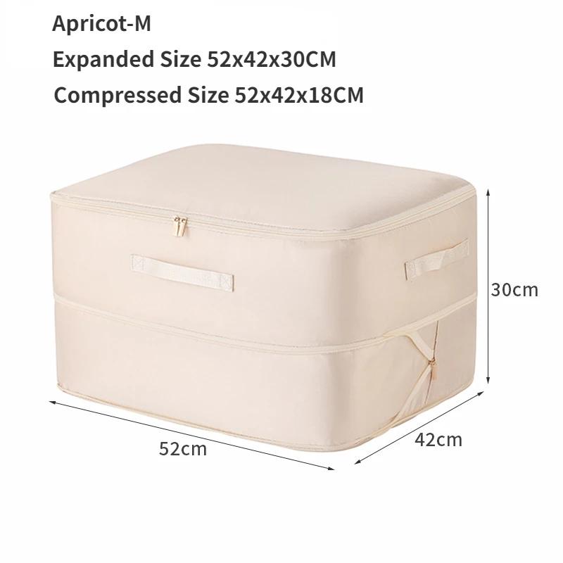 1pc Compression Packing Cube Wardrobe Drawer Puffer Jacket Storage Foldable Luggage Suitcase Organizer Compressed Travel