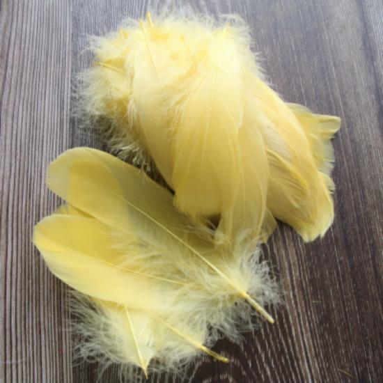 50Pcs Color Full Soft Big Floating Feather Goose Feather Diy Color Feather Headdress Craft Decorative Material