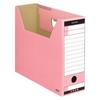 KOKUYO File A4 102mm Pack of Box-FS T-Type (Cardboard Type), Size, Landscape, Spine, Pink, 10, A4-LFT-P