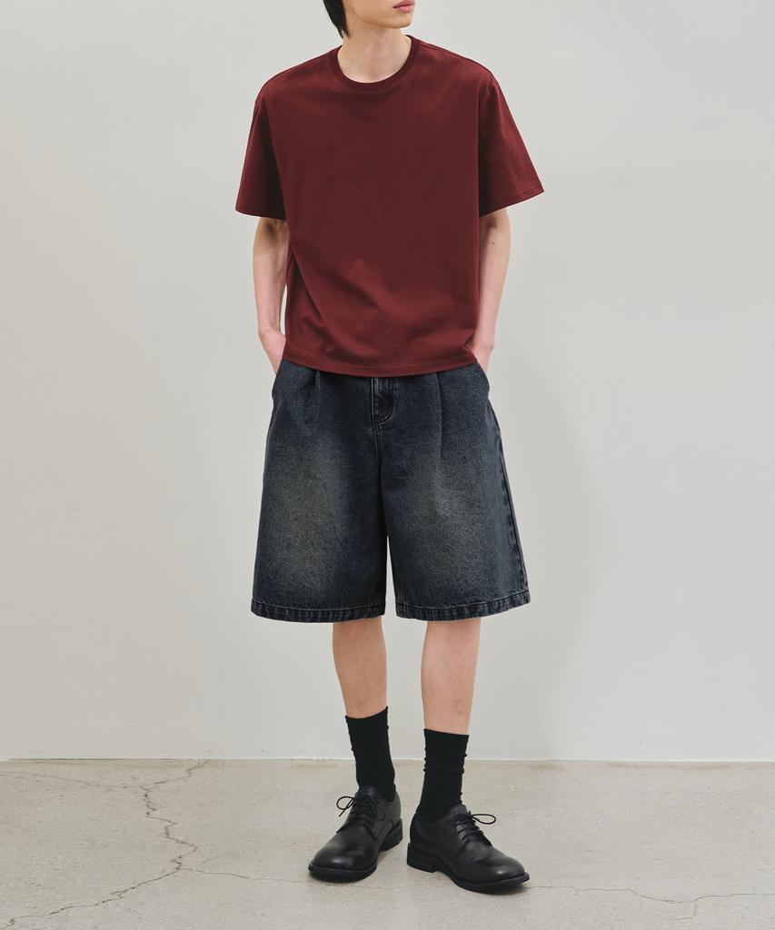 ROTEMBER Washed Bermuda Denim Pants [ 3 Colors ]