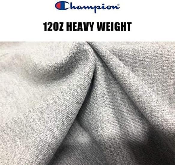 S101 Обратное переплетение пуловер капюшон толстовка однотонная синяя бирка серебристый [Champion] (Л, Серый)