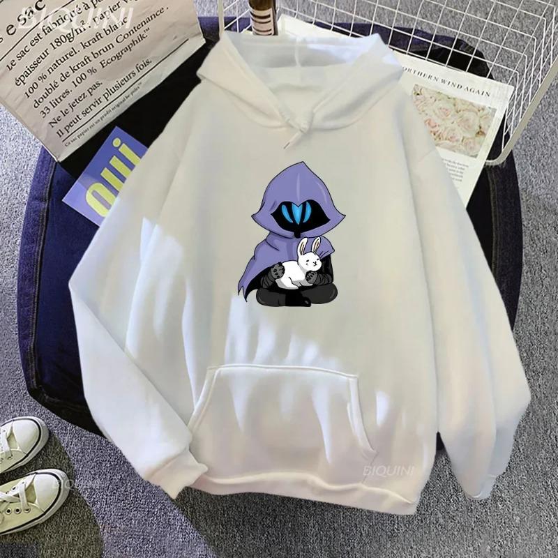 Omen VALORANT Hoodie Men Sweatshirt Vintage HIP HOP Clothes for Teens Harajuku Lounge Wear Cartoon Printed Velvet Anime Hoodies & Sweatshirts Men’s