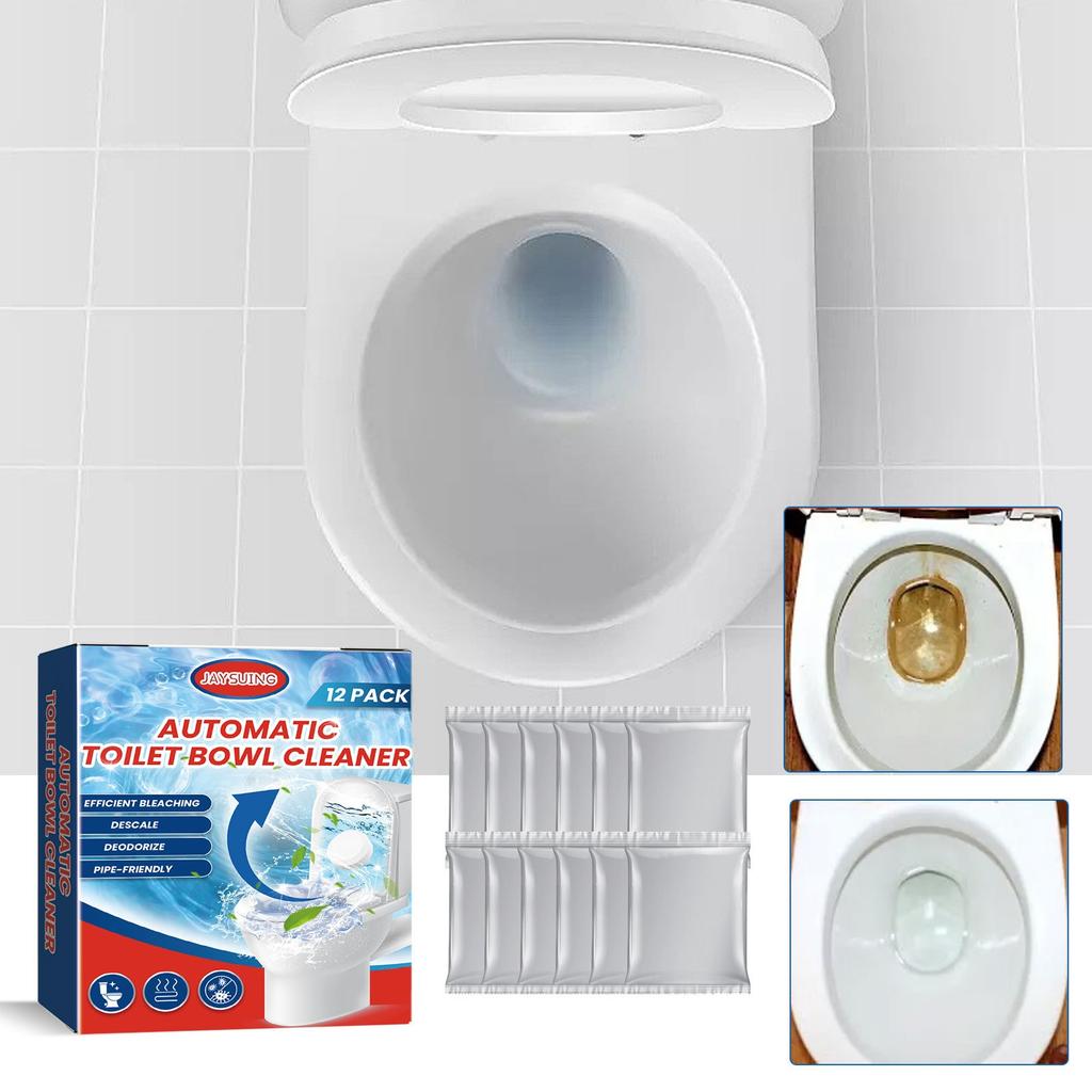 Toilet Bowl Cleaning Tablets, Deep Cleaning Effervescent Tablets for Bathroom Toilet Stains Removal and Deodorizing