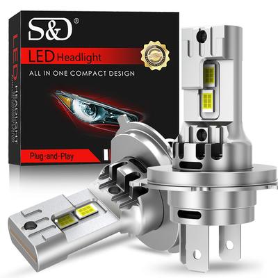 2 шт. Canbus H4 светодиодные лампы для фар дальнего и ближнего света 30000 лм для автомобилей и мотоциклов 24 шт. 3570 CSP турбо светодиодные диодные лампы для авто мото фары 12 В 6500 К