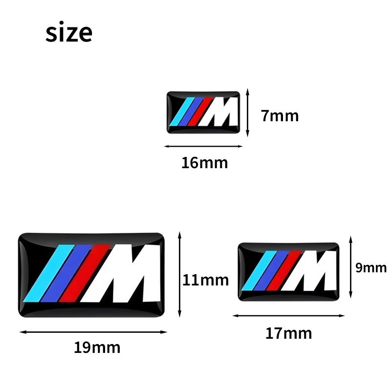 Car Sticker Steering Wheel Hub Decals For BMW M Performance E36 E60 E90 X2 X1 X3 X5 E46 E39 E70 M3 M5 M6 G20 G30 E93 Z3 Z4 f90