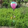 Colorful Design Hot Air Balloon Transparent Material Rainbow Windmill  Garden Decoration