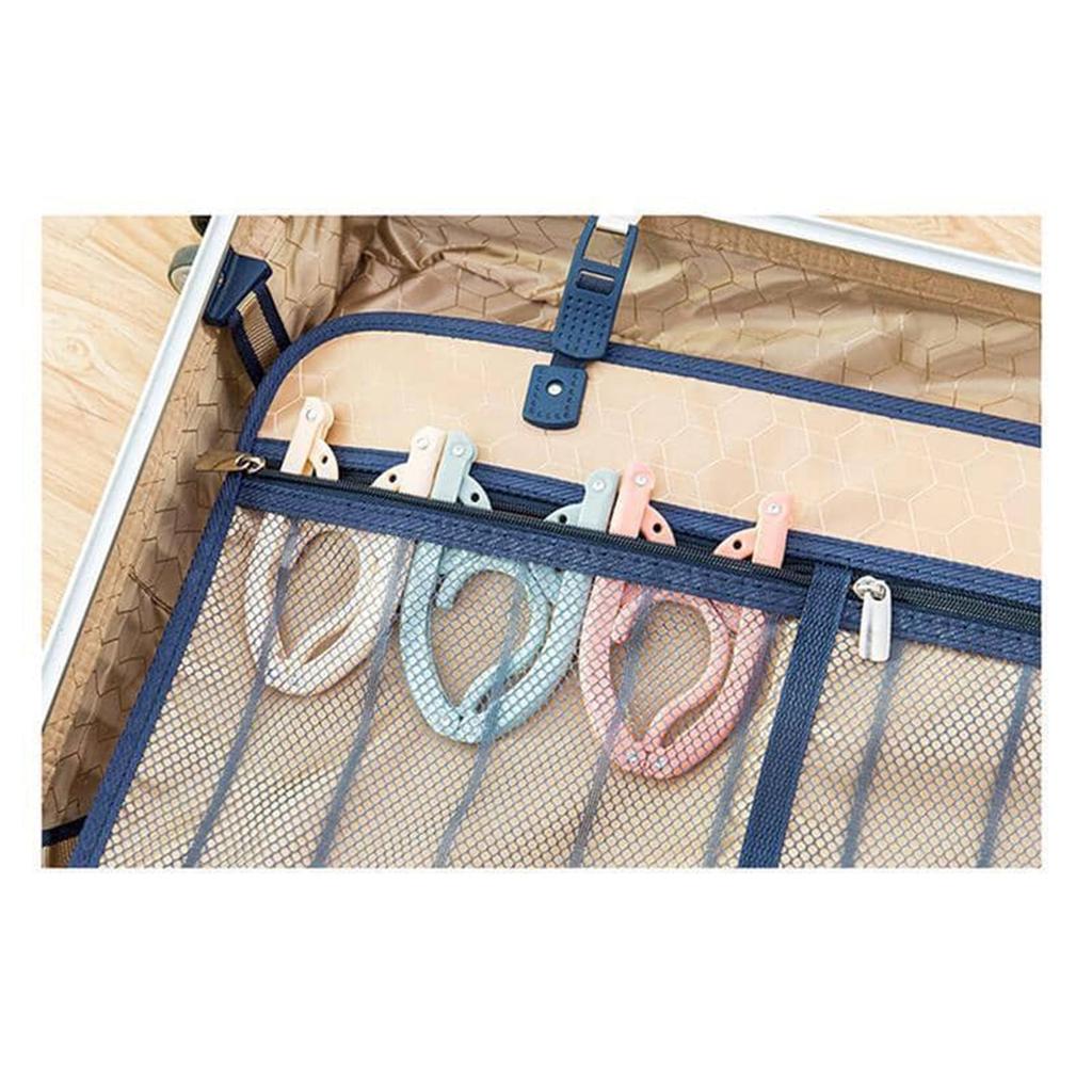 New Portable Folding Plastic Coat Hanger Travel Foldable Hanger