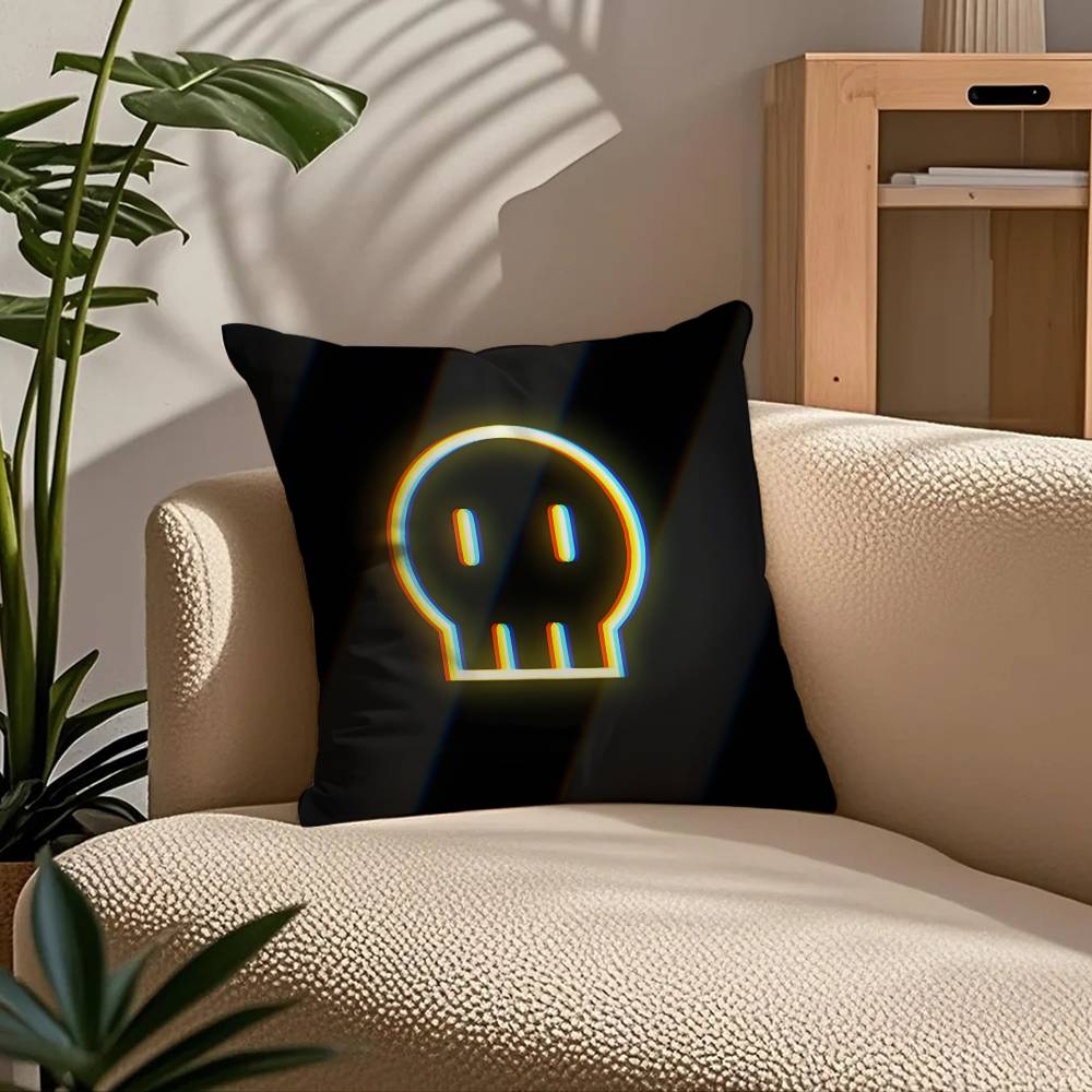ANIME m-Murder d-Drones Pillow Case Comfort Sofa Bed Silky elegant Invisible zipper Custom Decorative cushion cover