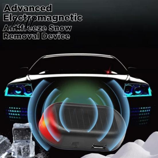 Winter Vehicle Antifreeze Device Portable Solar Car Windshield De-Icer with USB Output Electromagnetic Molecular Anti-Freeze Auto Accessories for Men