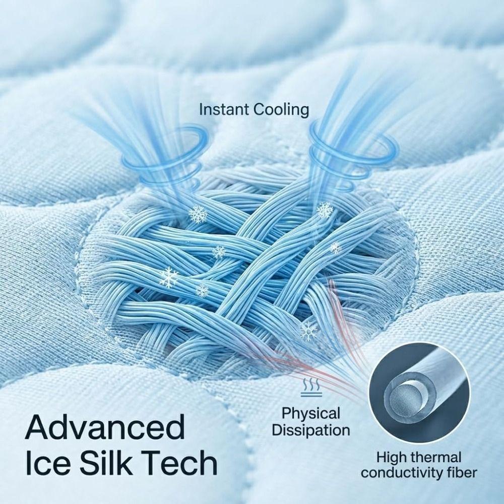 Ice Silk Material Cooling Pad Bed for Dogs Cats Soft Summer Sleeping Puppy Kitten Cool Mat Breathable Pet Nest Pet Blanket