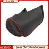 Натуральная кожа, автомобильные воротники переключения передач, головка переключения передач, чехол для Vw Jetta MK6 MK5 Golf 7 MK7 Bora Tiguan Polo