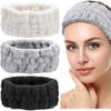Solid Color Simple Wide-brimmed Coral Velvet Headband for Girls with High Elasticity for Makeup, Face Washing and Facial Mask