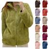 Womens Fleece Zip Up Jacket Light Fall Jackets Winter Plus Size Jackets