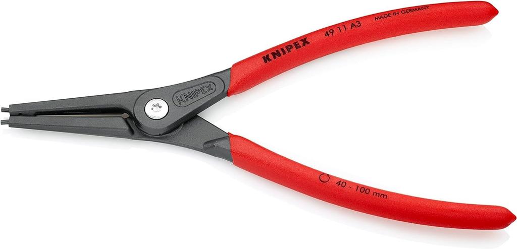 KNIPEX Прецизионные клещи для стопорных колец для прямых валов 4911-A3-TJ, 4911-A3-TJ