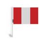 Drapeau Voiture - Pérou - 14 X 21 Cm - 20 Pièces - Polyester - Mât En Plastique