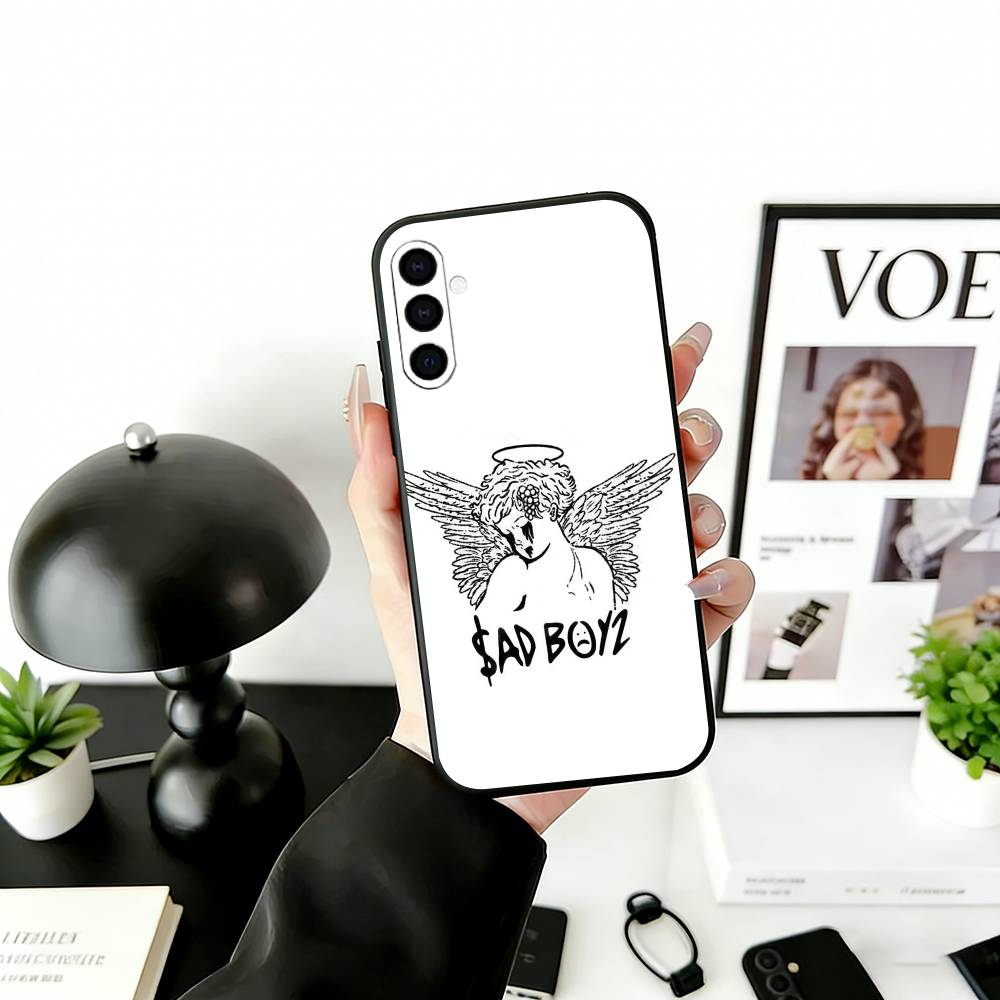 J-Junior H S-Sad Boyz Phone Case Black Silicone Soft For Samsung Galaxy A73,A72,A71,A70,A53,A52,A51