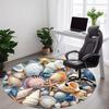 1 Piece Beach Round Rug Suitable For Living Room Bedroom And Kitchen Home Decoration Room Decoration Gift For Friends And Family