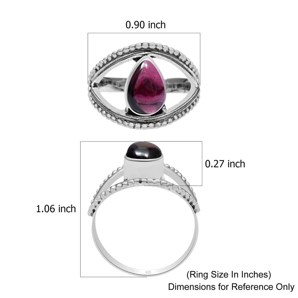 Натуральный розовый рубеллит в форме капли, драгоценный камень, стерлинговое серебро 925 пробы, кольцо в форме глаза для женщин и девочек