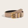 Maillard Style Suede Leather Wide Belt Luxury Design Trouser Dress Belts Gifts