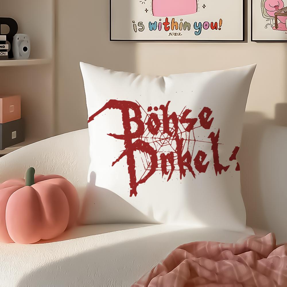 BBohse OOnkelz Cushion Cover Pillowcase Short Plush Invisible zipper Room Sofa Cushion Cover