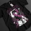 Anime Jujutsu Kaisen Toji Fushiguro With Pets Graphic Black Tshirt Size S4XL