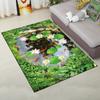 Цветочный пасторальный ковер с 3D принтом, домашний декор, коврики для входной двери, коврики для гостиной, ковры в спальне, детский ковер, коврик для ванной