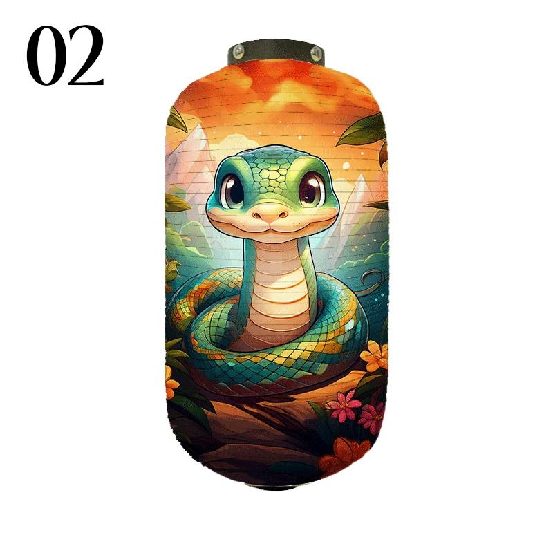 Japanese Creative Traditional Cloth Lantern Lucky Snake Baby Pattern Lantern Izakaya Sushi Restaurant Festival Decor Advertising