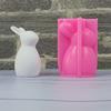 Long Ear Rabbits Animal Silicone Molds for Candle Soap Chocolate Candy Cement Gypsum Silicone Molds Easy to Demold