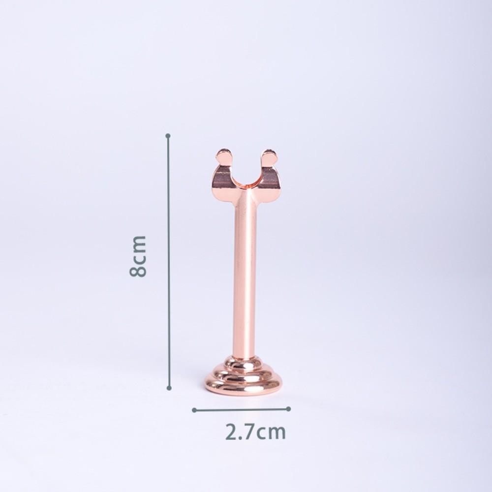 U Shape Name Card Display Stand Stainless Steel Picture Clips Price Display Rack  Table Accessories