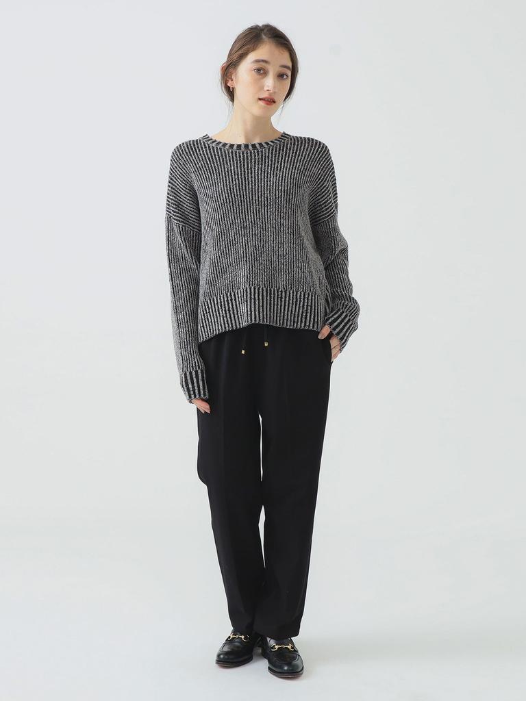 В:MING LIFE STORE by BEAMS Женские легкие брюки с флисовой подкладкой, размер S, черный