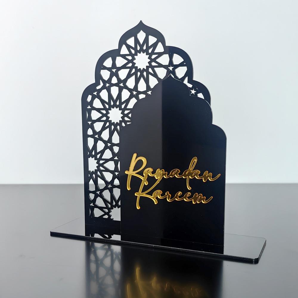 Acrylic Kareem Mosque Ornaments DIY Eid Mubarak Decoration Ramadan Ornaments  Gift