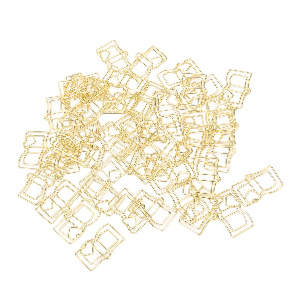 50 шт. скрепок для бумаги, портативные, уникальная форма, противоскользящие, сильная сила зажима, многоразовые для школы