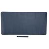 DoubleSided Table Mat Multifunctional Waterproof Leather Writing Desk Mouse Pad(Blue Yellow )