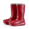 Fashion Women's Four Seasons Rain Boots High Tube Waterproof Non-slip Plus Cotton Warm And Comfortable Pull-on Rain Boots 36-41