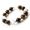 Jewelry Town Shosenkyo Tiger Eye Bracelet with Four Gods Engraved 12mm Tiger Eye Power Natural Good and Feng Shui [Eigado] Crystal, Beads, Stone,